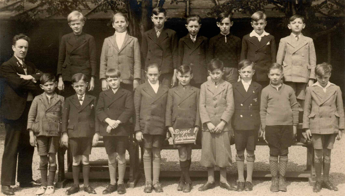 Ecole communale de Sirault 1938, classe de 5ème et 6ème primaire 