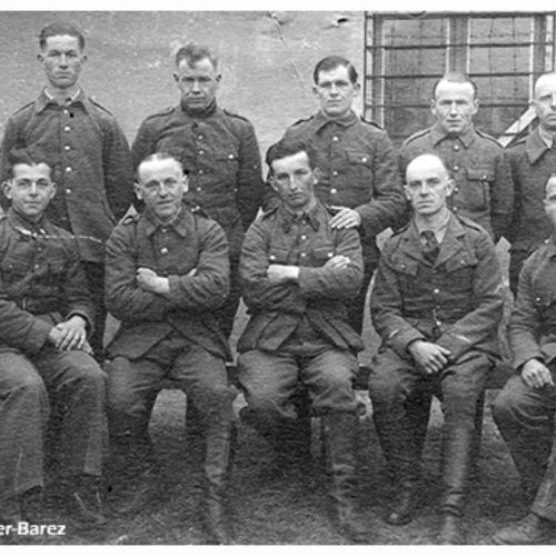 En bas de gauche à droite Couture Maurice, Maréchal Robert, Carlier Romain